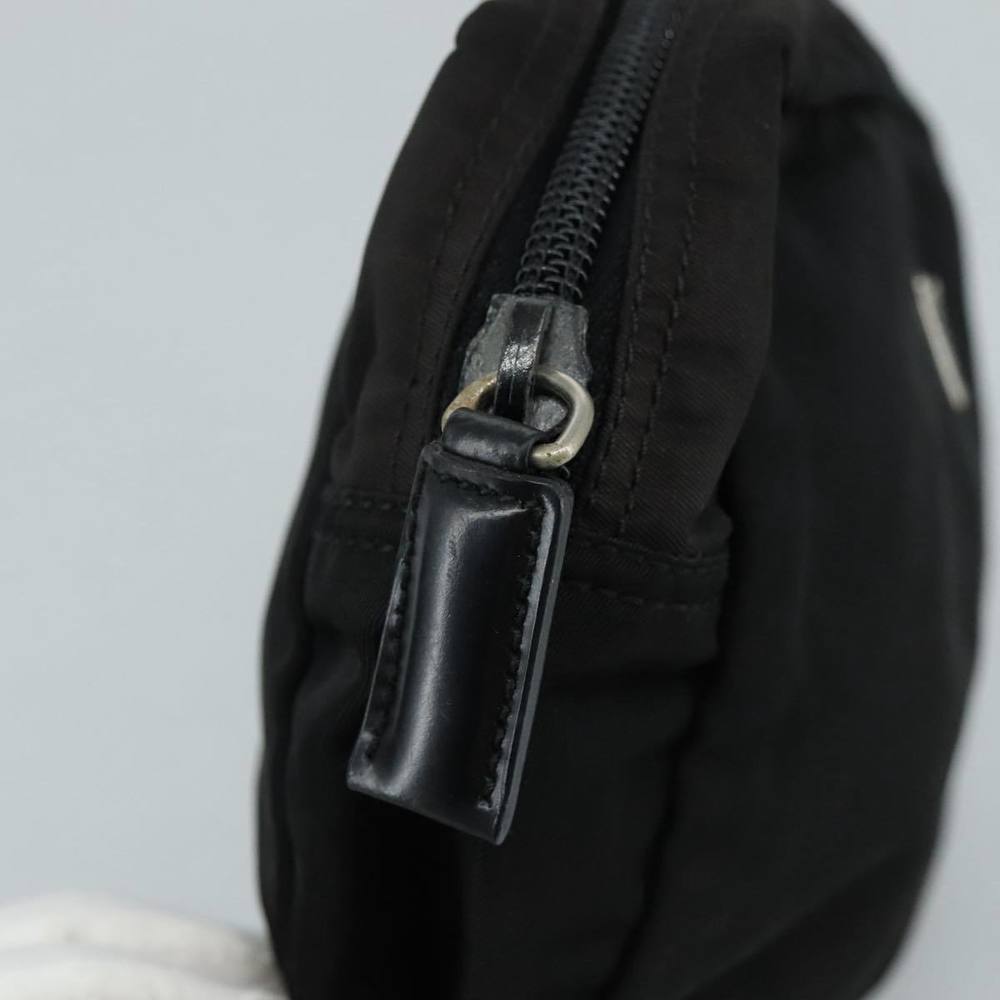 PRADA Pouch Nylon Black Silver Auth bs20983 - Picture 8 of 16
